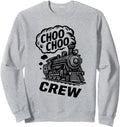 Choo Choo Crew Steam Train Locomotive Hoodie - Novelty Apparel Men Women - T-Shirt, Sweatshirt, Hoodie