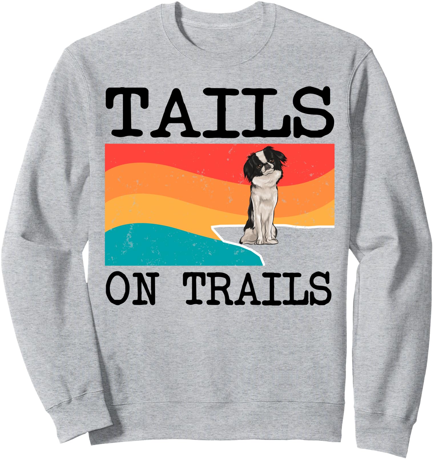 Original Tails Trails Japanese Chin Dog Hoodie - Streetwear Style Unisex - T-Shirt, Sweatshirt, Hoodie
