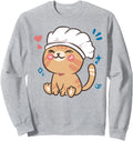 Original Cat Chef Cook Kawaii Anime Hoodie - Aesthetic Graphic Unisex - T-Shirt, Sweatshirt, Hoodie