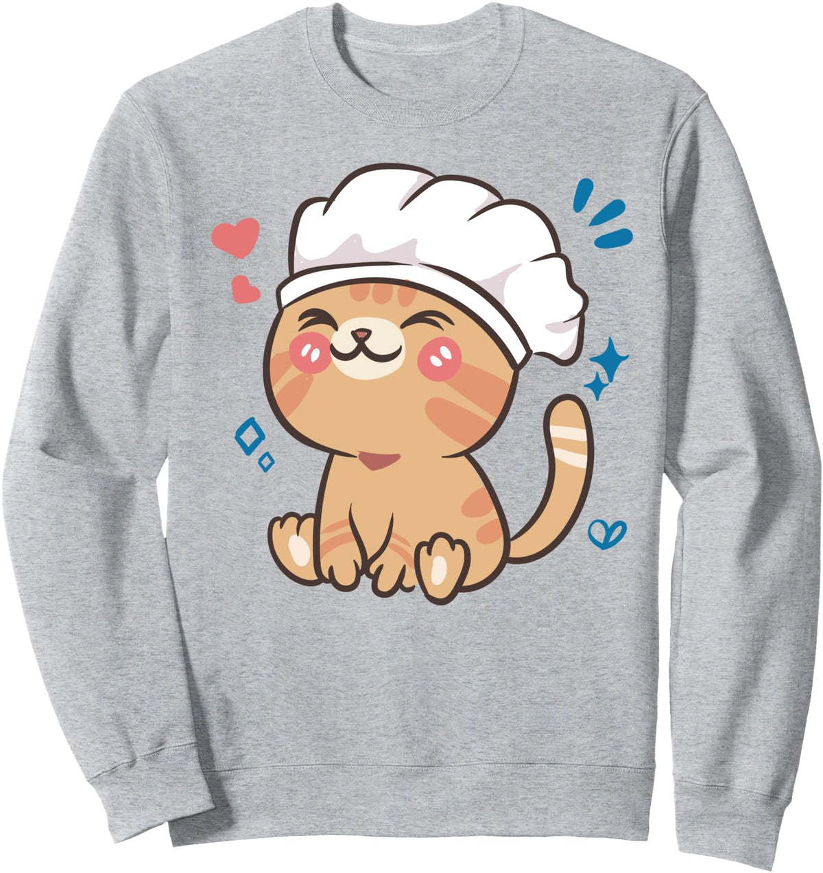 Original Cat Chef Cook Kawaii Anime Hoodie - Aesthetic Graphic Unisex - T-Shirt, Sweatshirt, Hoodie
