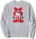 Handcrafted Cherry Coke Can Sweatshirt - Casual Everyday Wear Men Women - T-Shirt, Sweatshirt, Hoodie