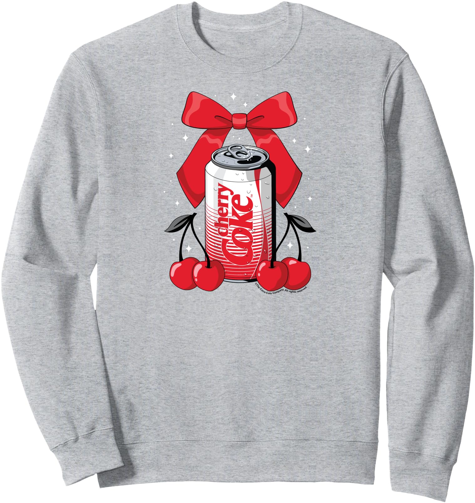 Handcrafted Cherry Coke Can Sweatshirt - Casual Everyday Wear Men Women - T-Shirt, Sweatshirt, Hoodie