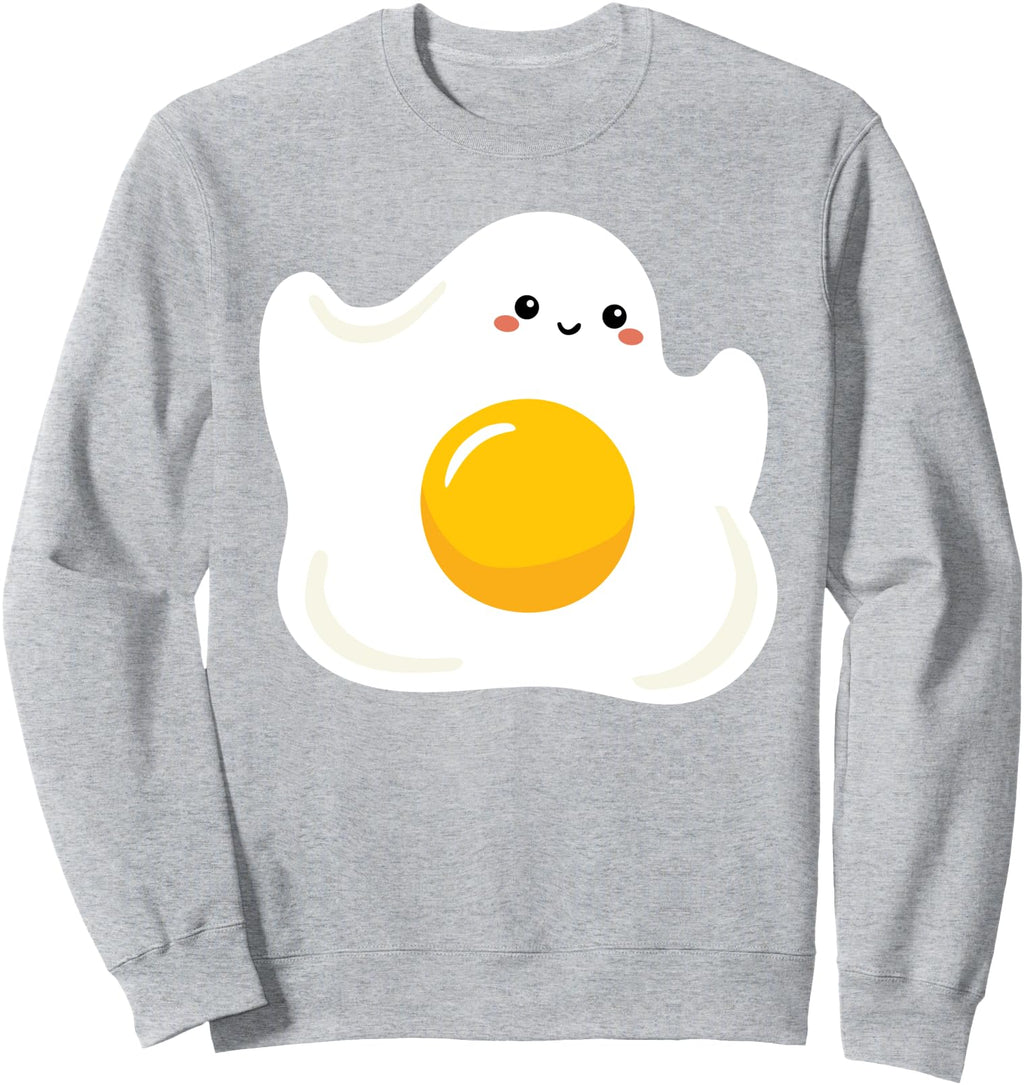 Ghost Fried Egg Costume Halloween Egg T-Shirt - Graphic Print Men Women - T-Shirt, Sweatshirt, Hoodie