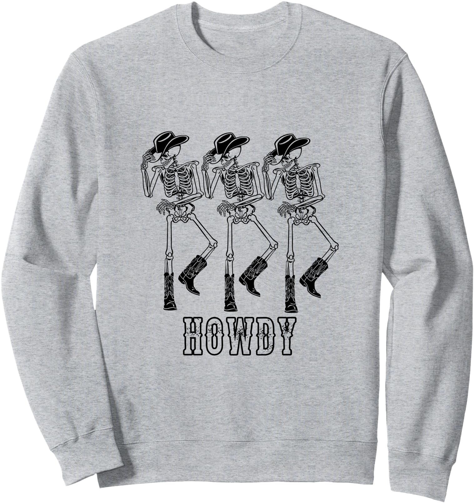 Howdy Skeleton Cowgirl Dancing Cowboy T-Shirt - Novelty Apparel Men Women - T-Shirt, Sweatshirt, Hoodie