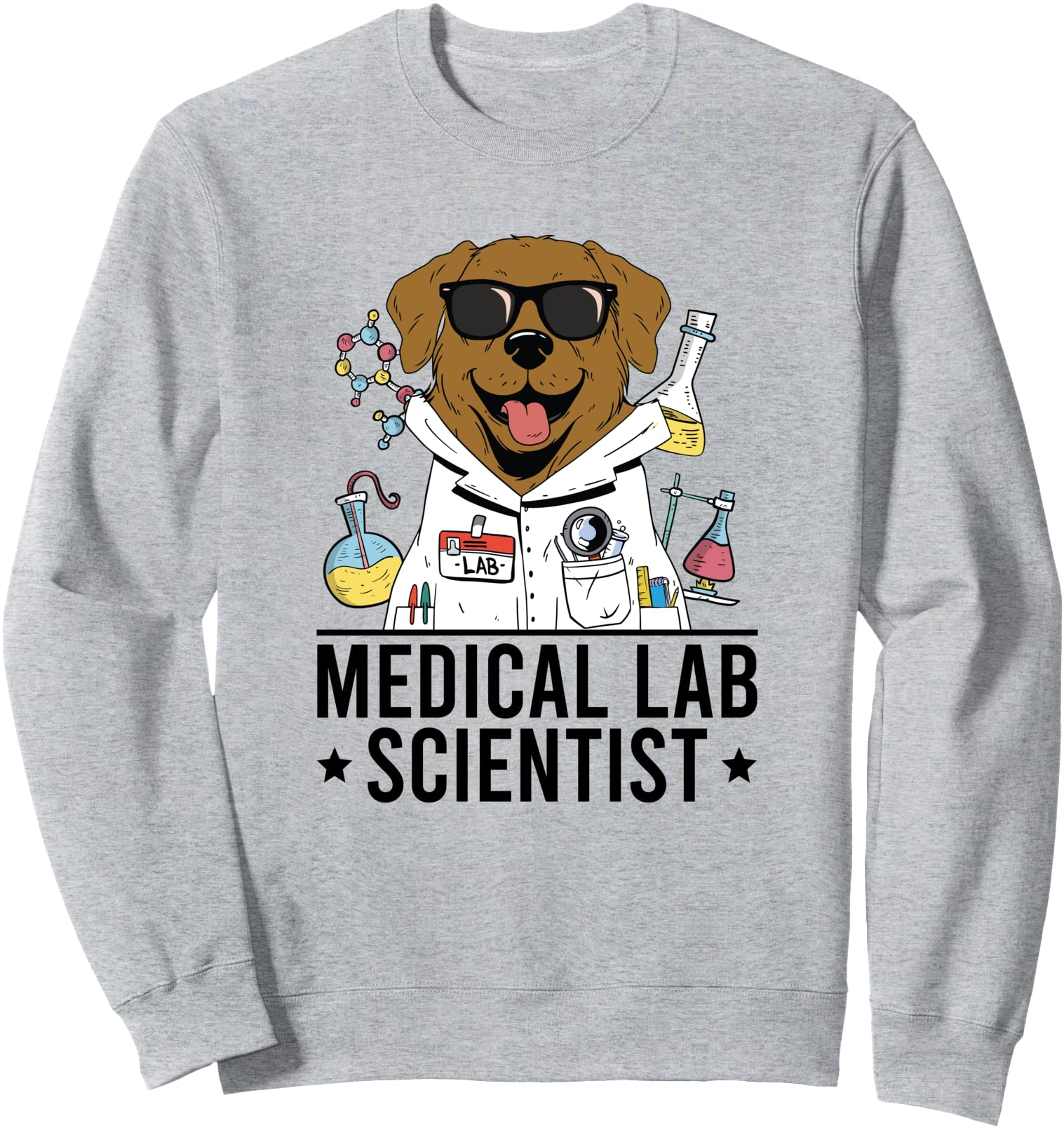 Authentic Medical Laboratory Scientist Hoodie - Graphic Print Unisex - T-Shirt, Sweatshirt, Hoodie