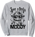 Gifts Family Just Little Moody Grey Hoodie - Aesthetic Graphic Unisex - T-Shirt, Sweatshirt, Hoodie