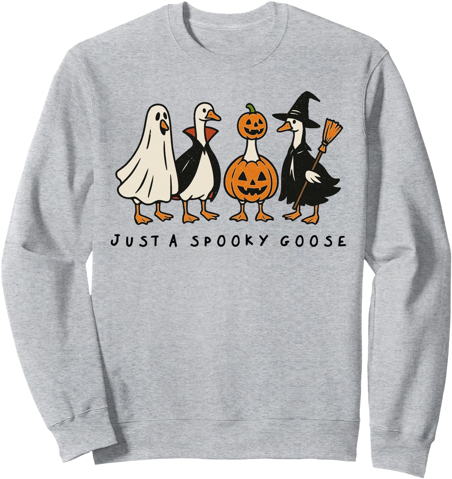 Just Spooky Goose Halloween Silly Sweatshirt - Novelty Apparel for Adults - T-Shirt, Sweatshirt, Hoodie