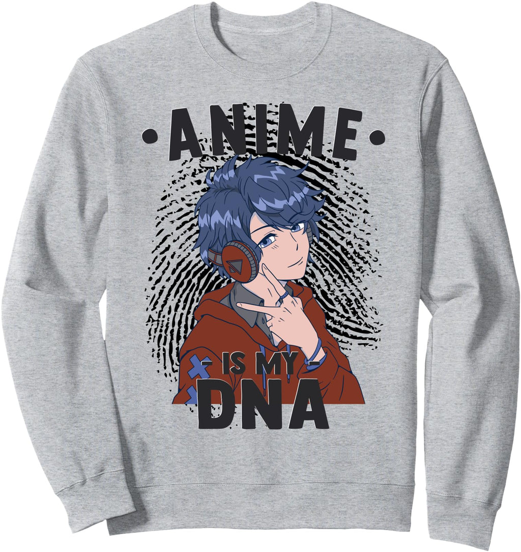 Original Anime Otaku Anime Is My Dna Hoodie - Fun Novelty Design Unisex - T-Shirt, Sweatshirt, Hoodie