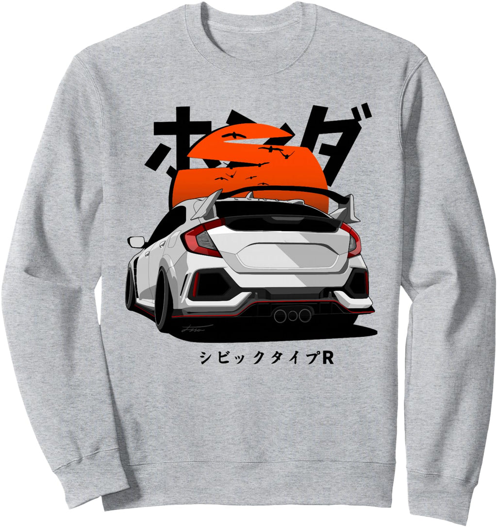 Civic Type R Fk8 Japanese Car Hoodie - Casual Everyday Wear for Adults - T-Shirt, Sweatshirt, Hoodie