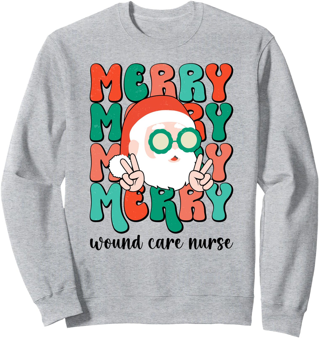 Merry Wound Care Nurse Wound Care Nursing Hoodie - Minimalist Print Unisex - T-Shirt, Sweatshirt, Hoodie