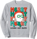 Merry Wound Care Nurse Wound Care Nursing Hoodie - Minimalist Print Unisex - T-Shirt, Sweatshirt, Hoodie
