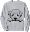Soft Coated Wheaten Terrier Peeking Dog T-Shirt - Graphic Print Unisex - T-Shirt, Sweatshirt, Hoodie