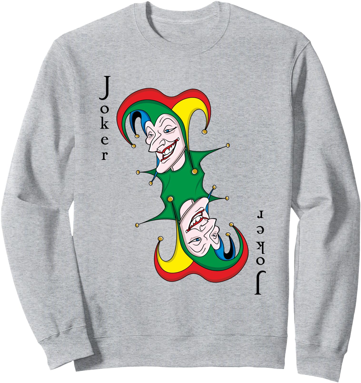 Joker Costume Halloween Playing Card T-Shirt - Custom Art Print Men Women - T-Shirt, Sweatshirt, Hoodie