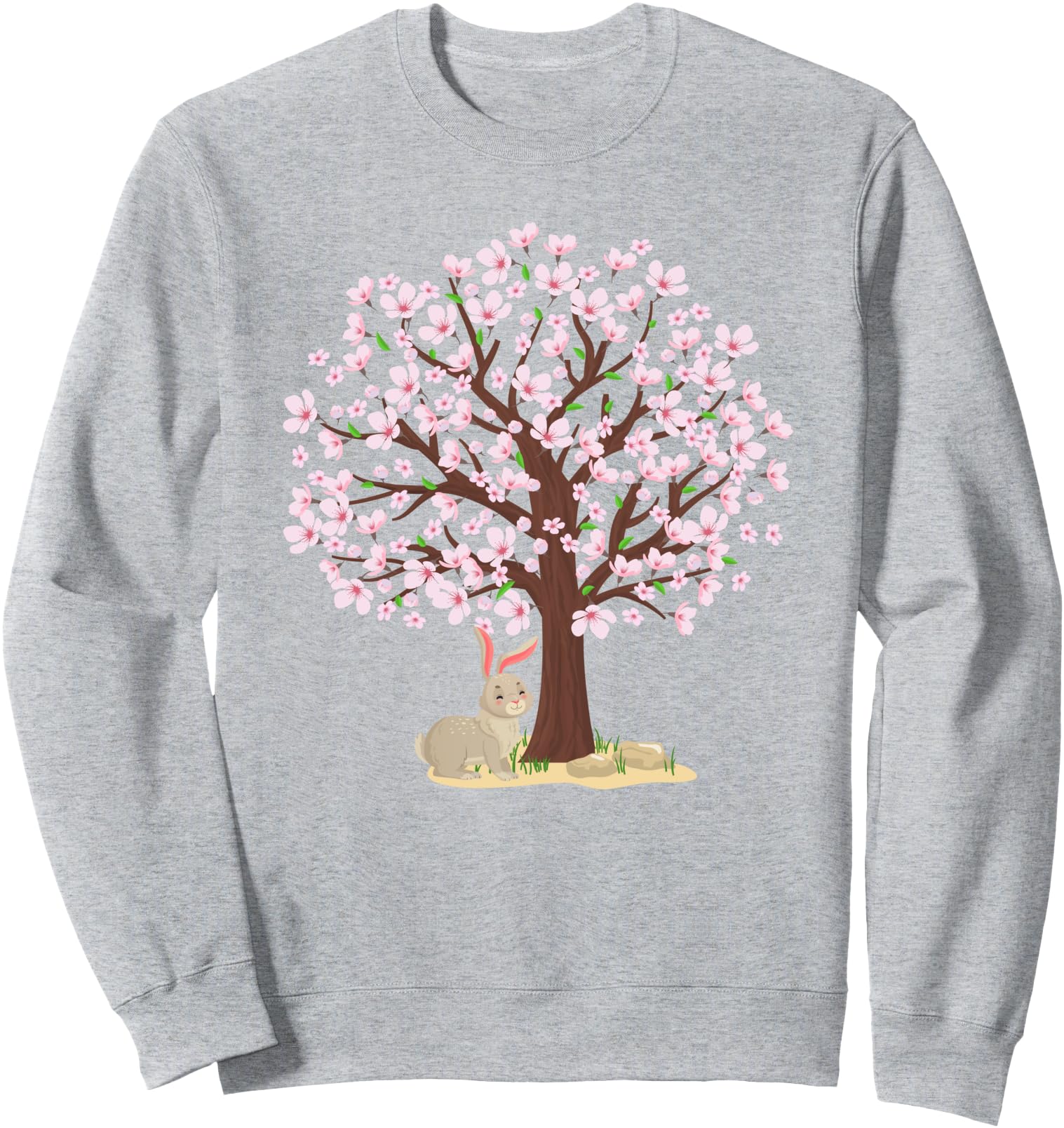 Authentic Cherry Blossom Rabbit T-Shirt - Graphic Print for Adults - T-Shirt, Sweatshirt, Hoodie