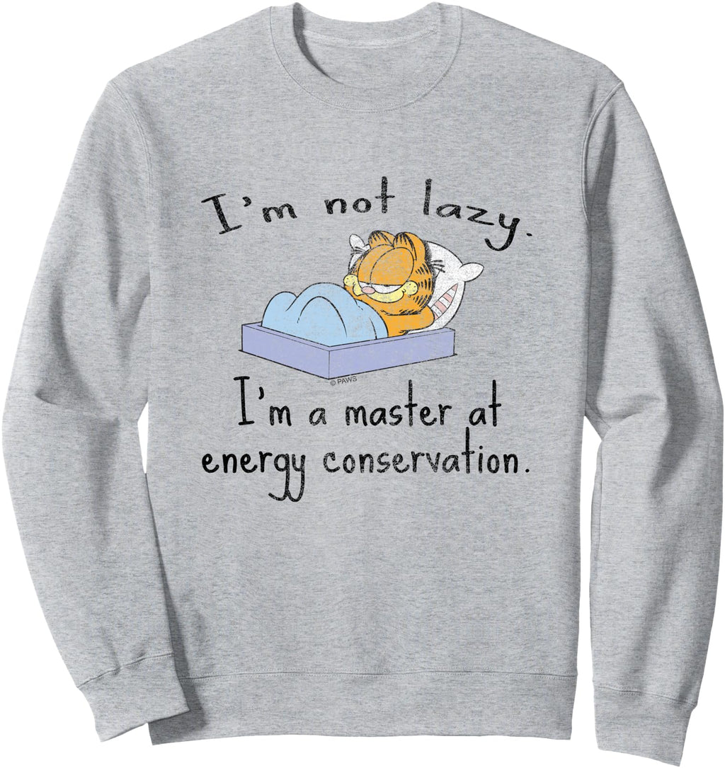 Authentic Garfield I M Not Lazy Energy Hoodie - Trendy Graphic Men Women - T-Shirt, Sweatshirt, Hoodie