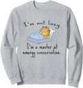 Authentic Garfield I M Not Lazy Energy Hoodie - Trendy Graphic Men Women - T-Shirt, Sweatshirt, Hoodie