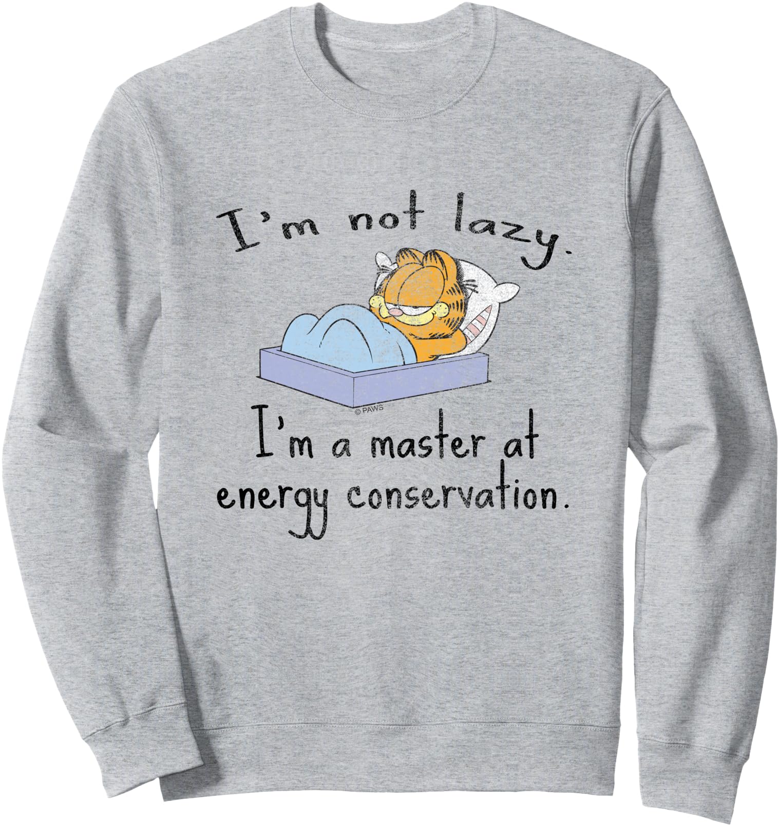 Authentic Garfield I M Not Lazy Energy Hoodie - Trendy Graphic Men Women - T-Shirt, Sweatshirt, Hoodie