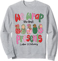 We Wrap Best Presents Labor Delivery Hoodie - Aesthetic Graphic Men Women - T-Shirt, Sweatshirt, Hoodie