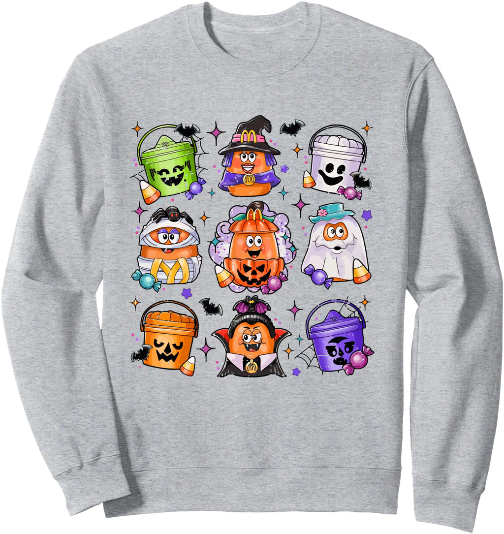 Halloween Pumpkin Spooky Nuggets Chicken Sweatshirt - Unique Graphic Unisex - T-Shirt, Sweatshirt, Hoodie