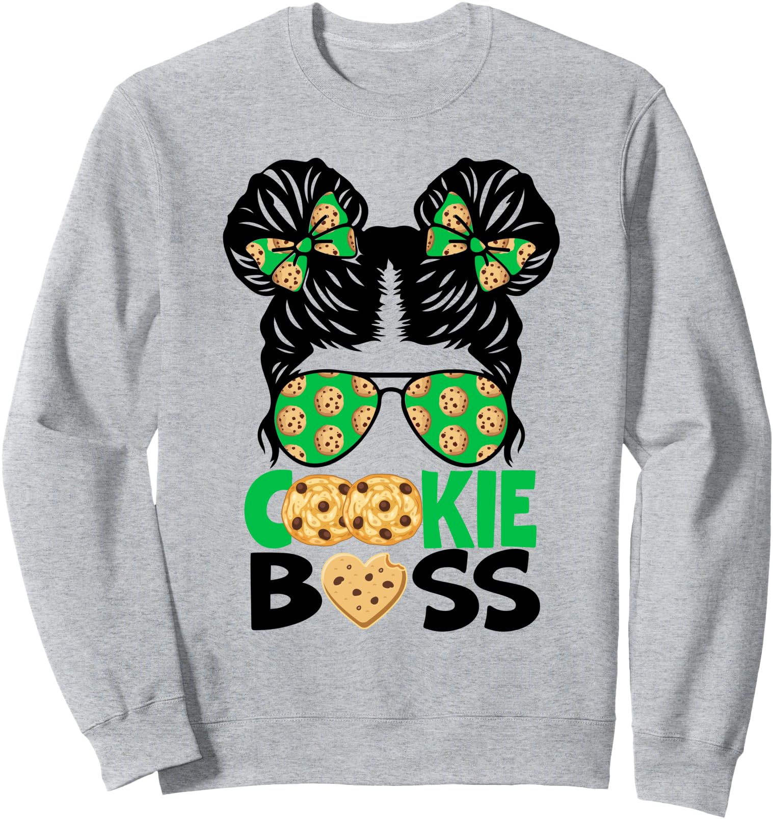 Scout Cookie Boss Kidlife Messy Bun T-Shirt - Streetwear Style Men Women - T-Shirt, Sweatshirt, Hoodie