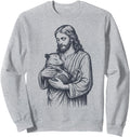 Jesus Holding Opossum Artist Hoodie - Custom Art Print Men Women - T-Shirt, Sweatshirt, Hoodie