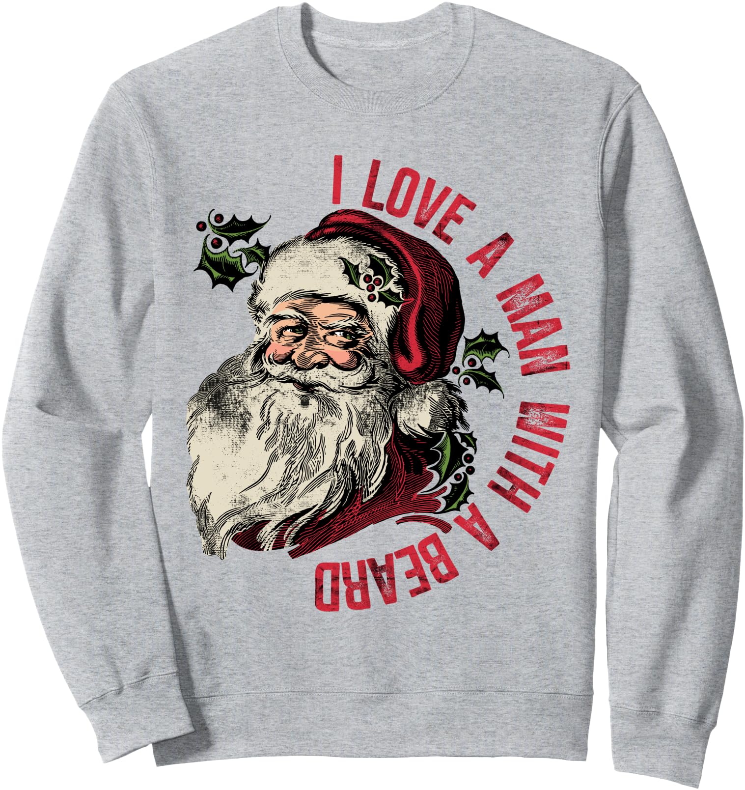 Santa I Love Beard T-Shirt - Graphic Print Unisex - T-Shirt, Sweatshirt, Hoodie