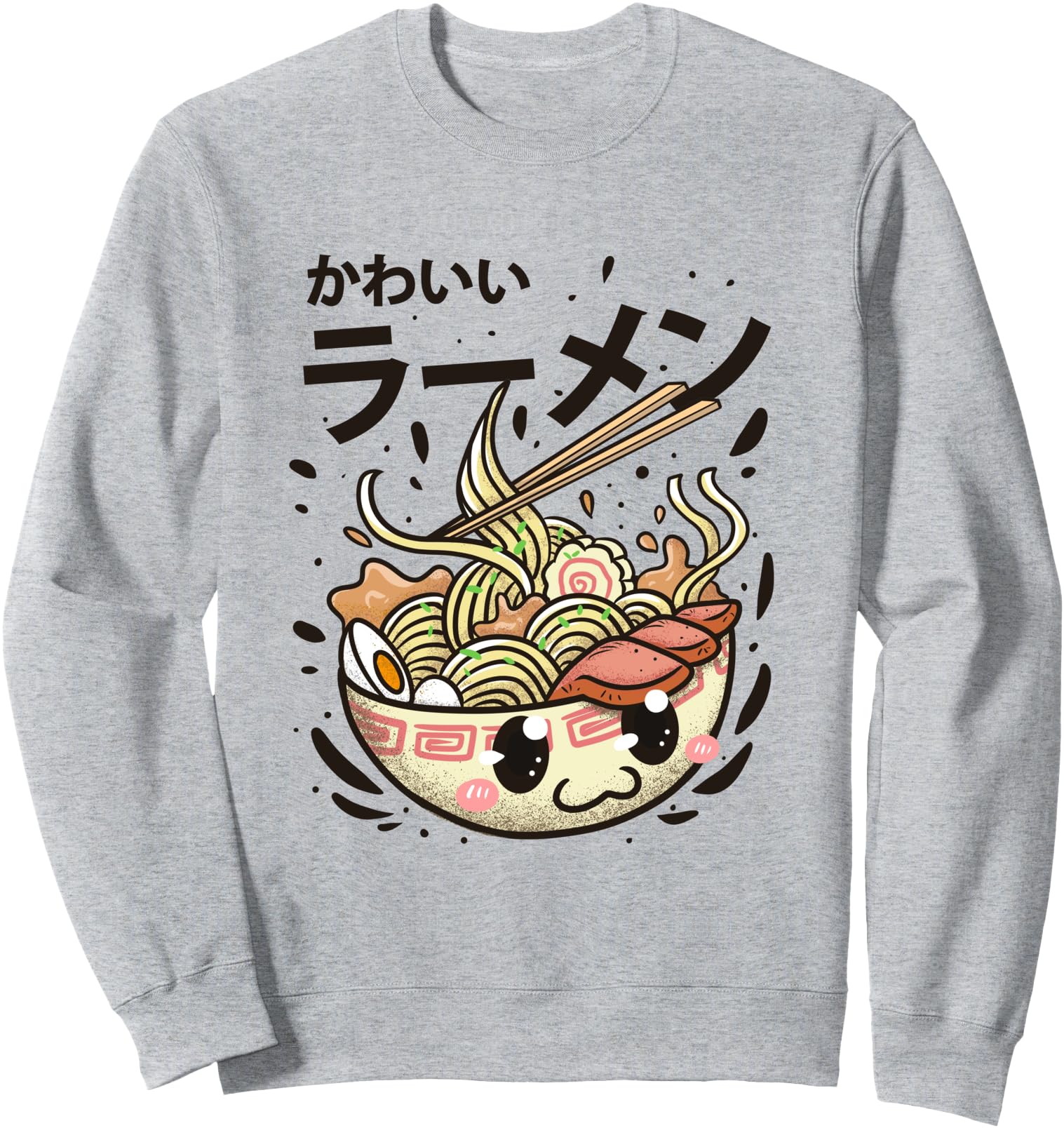 Exclusive Kawaii Ramen Bowl Japanese T-Shirt - Minimalist Print Men Women - T-Shirt, Sweatshirt, Hoodie