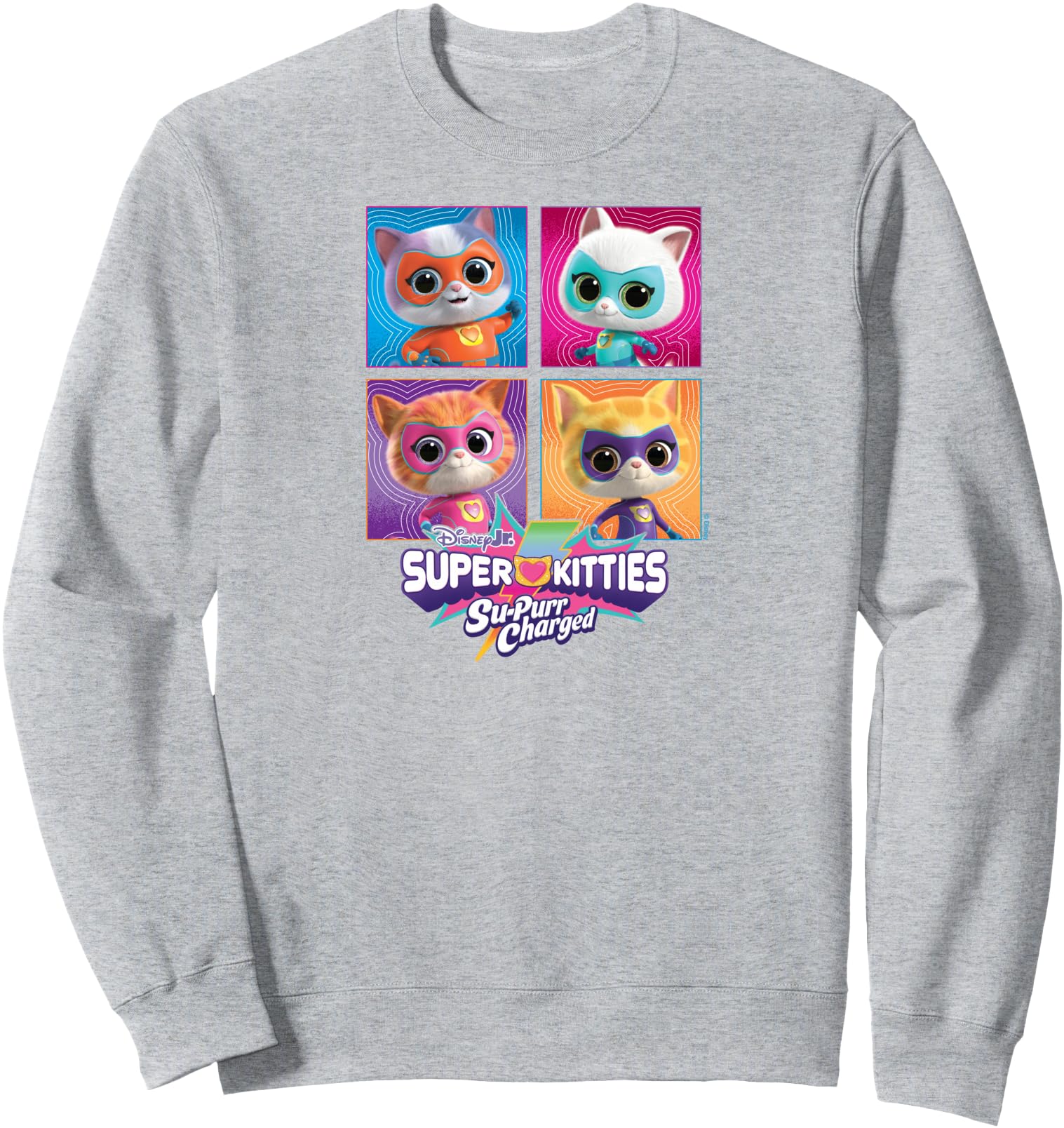 Exclusive Superkitties Grid Exclusive Sweatshirt - Unique Graphic Men Women - T-Shirt, Sweatshirt, Hoodie