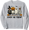 Chick Or Treat Spooky Chicken Hoodie - Fun Novelty Design Men Women - T-Shirt, Sweatshirt, Hoodie