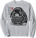 Handcrafted Grumpy Holland Lop Sweatshirt - Casual Everyday Wear Unisex - T-Shirt, Sweatshirt, Hoodie