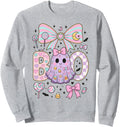 Ghost Boo Coquette Halloween Bow T-Shirt - Casual Everyday Wear for Adults - T-Shirt, Sweatshirt, Hoodie