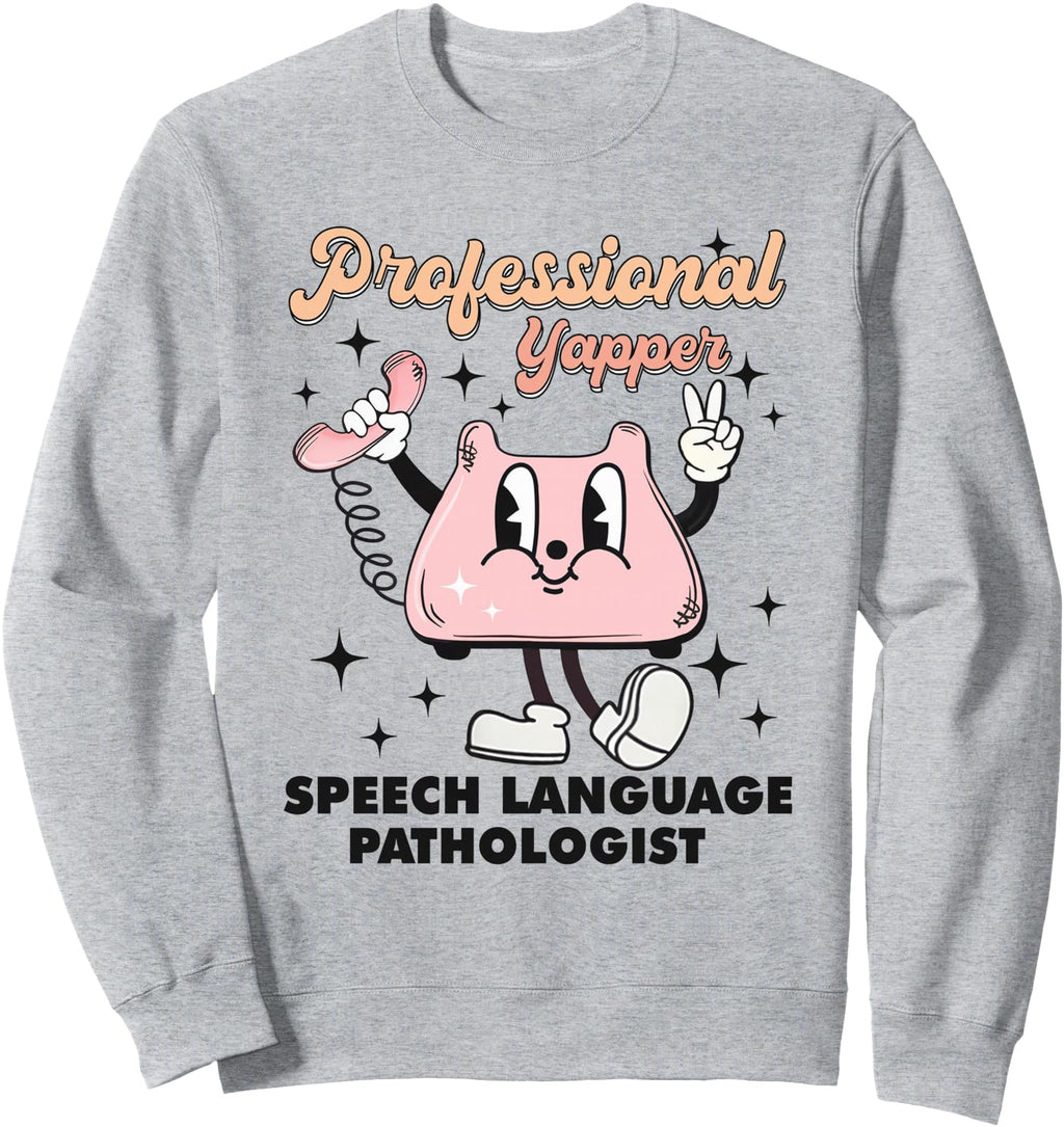 Exclusive Professional Yapper Slp Speech T-Shirt - Minimalist Print Unisex - T-Shirt, Sweatshirt, Hoodie