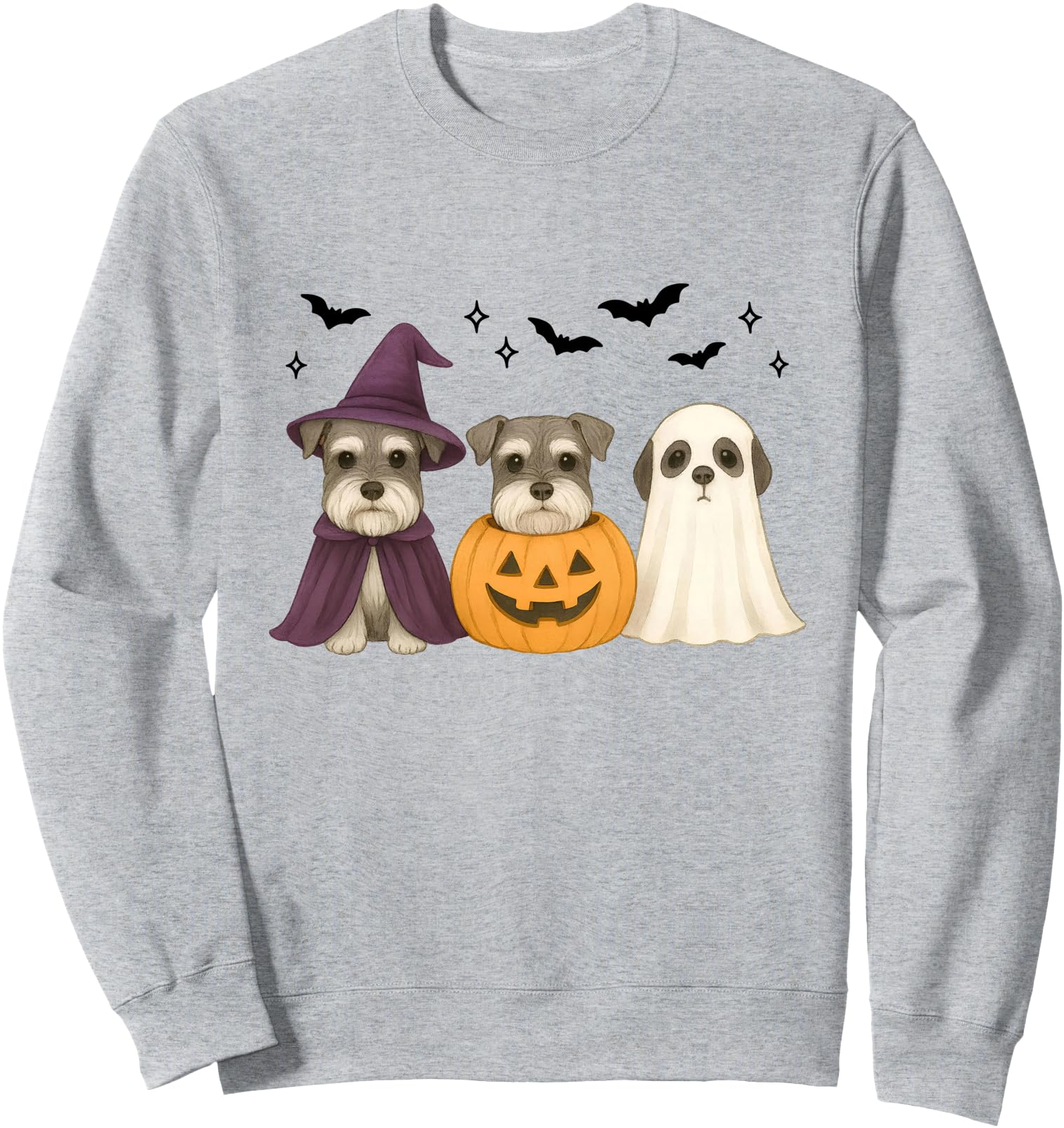 Original Witch Schnauzer Halloween Sweatshirt - Unique Graphic Unisex - T-Shirt, Sweatshirt, Hoodie
