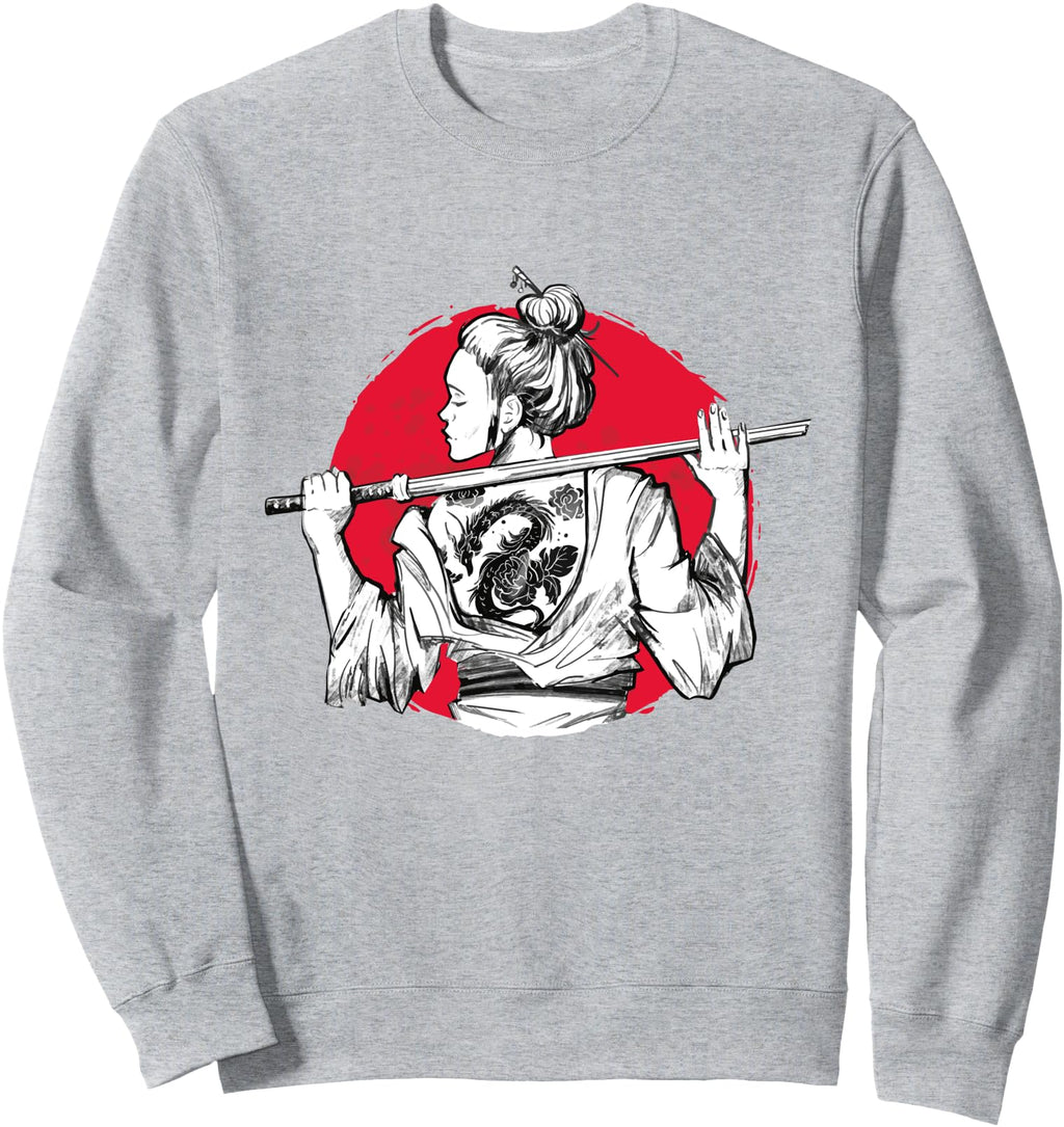 Samurai Back Tattoo Japanese Exclusive Sweatshirt - Custom Art Print Unisex - T-Shirt, Sweatshirt, Hoodie