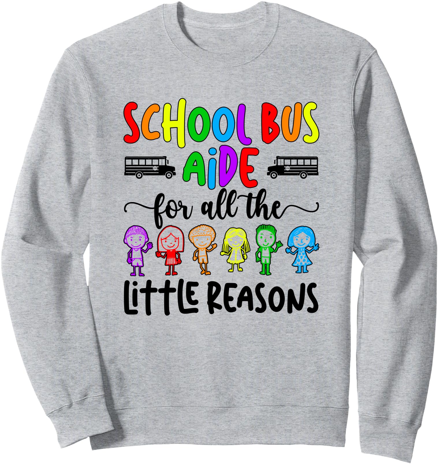 Handcrafted School Bus Aide All T-Shirt - Novelty Apparel for Adults - T-Shirt, Sweatshirt, Hoodie
