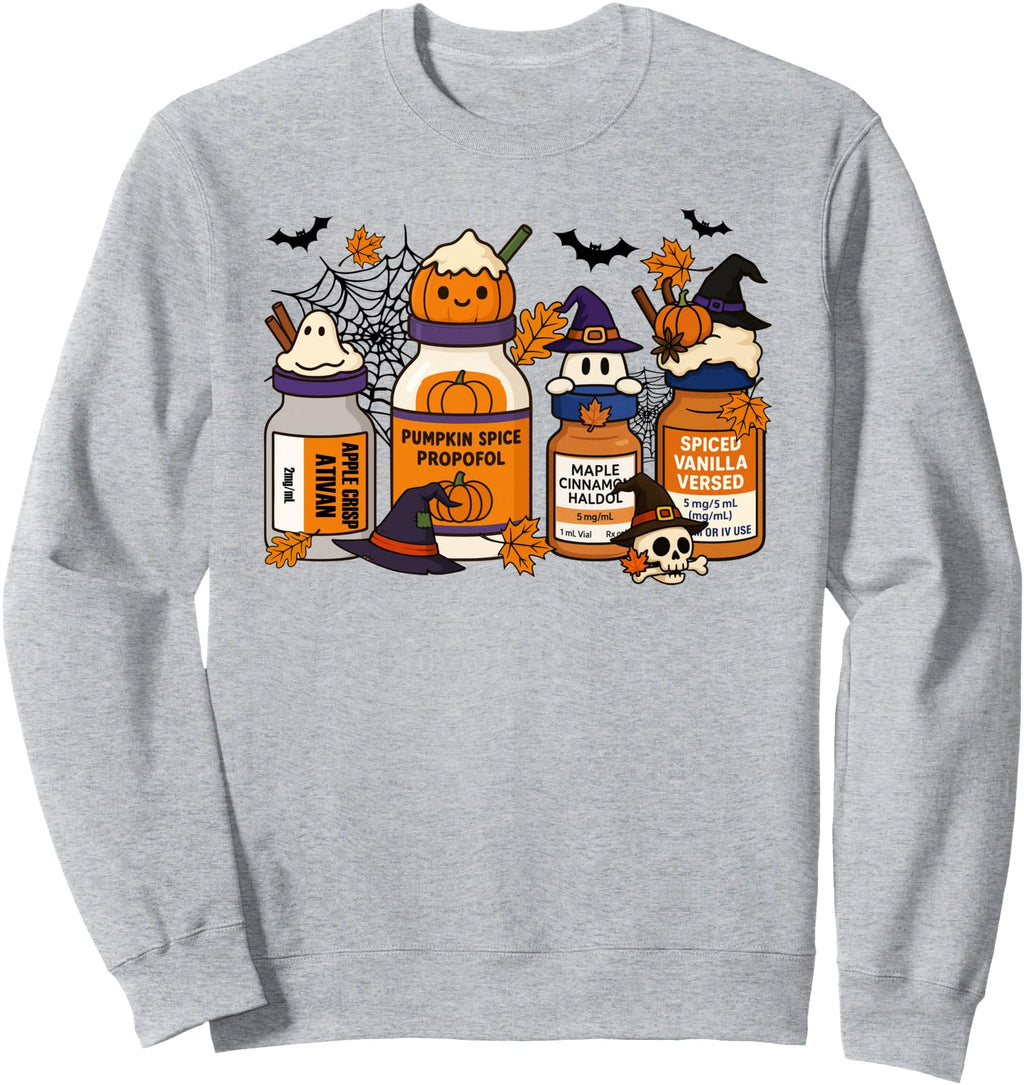 Original Halloween Nurse Pumpkin Hoodie - Casual Everyday Wear for Adults - T-Shirt, Sweatshirt, Hoodie
