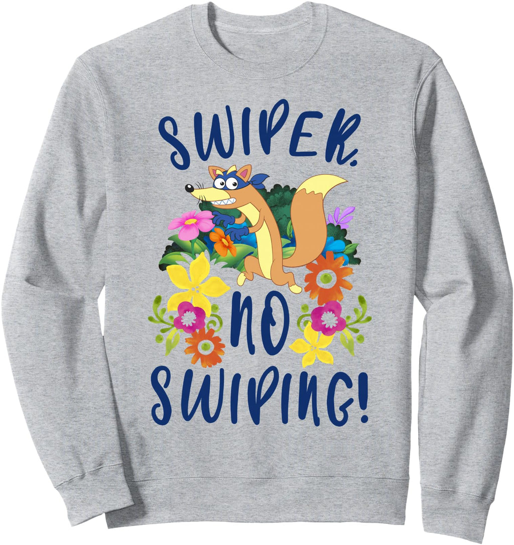 Dora Explorer Floral Swiper No Swiping T-Shirt - Custom Art Print Unisex - T-Shirt, Sweatshirt, Hoodie