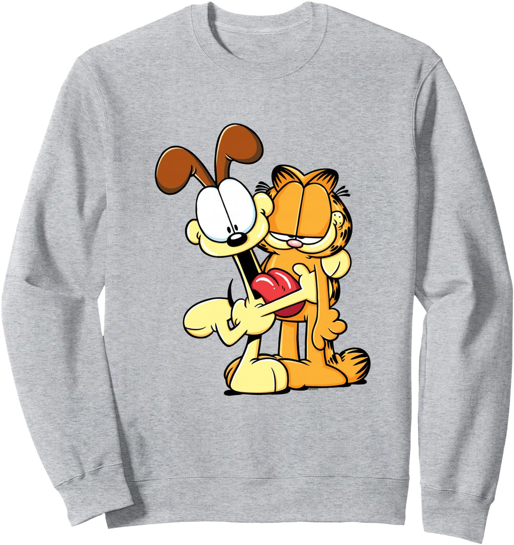 Garfield Odie Hugging Garfield Love Hoodie - Custom Art Print Unisex - T-Shirt, Sweatshirt, Hoodie