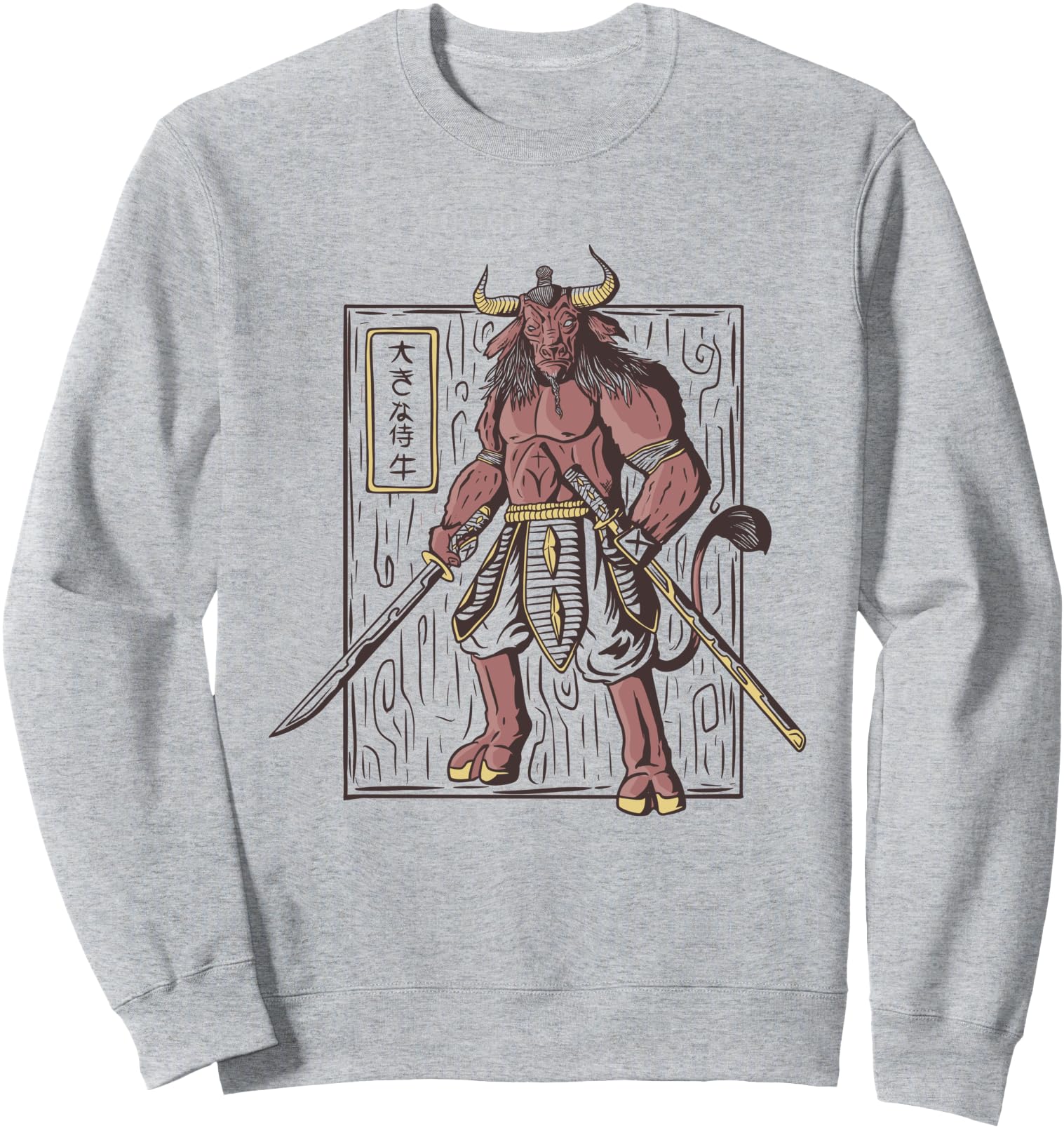 Original Ox As Samurai Warrior L Sweatshirt - Trendy Graphic Unisex - T-Shirt, Sweatshirt, Hoodie