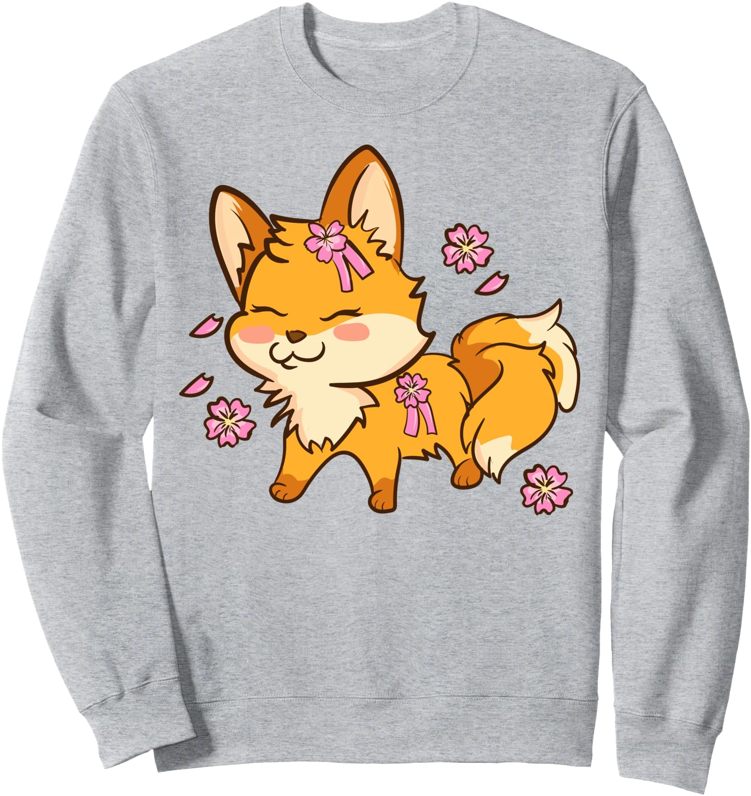 Authentic Nine Tailed Cherry Blossom Fox Hoodie - Unique Graphic Unisex - T-Shirt, Sweatshirt, Hoodie