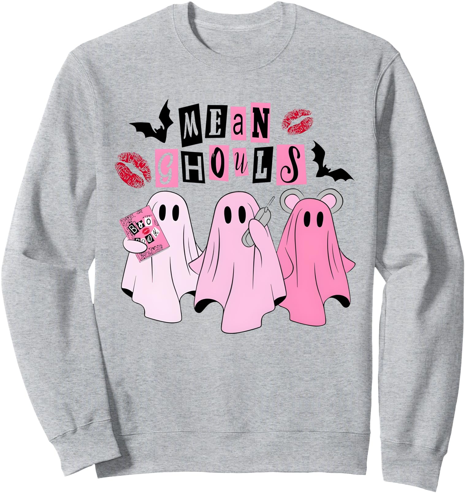 Ghost Mean Ghouls Halloween Costume Sweatshirt - Minimalist Print Unisex - T-Shirt, Sweatshirt, Hoodie