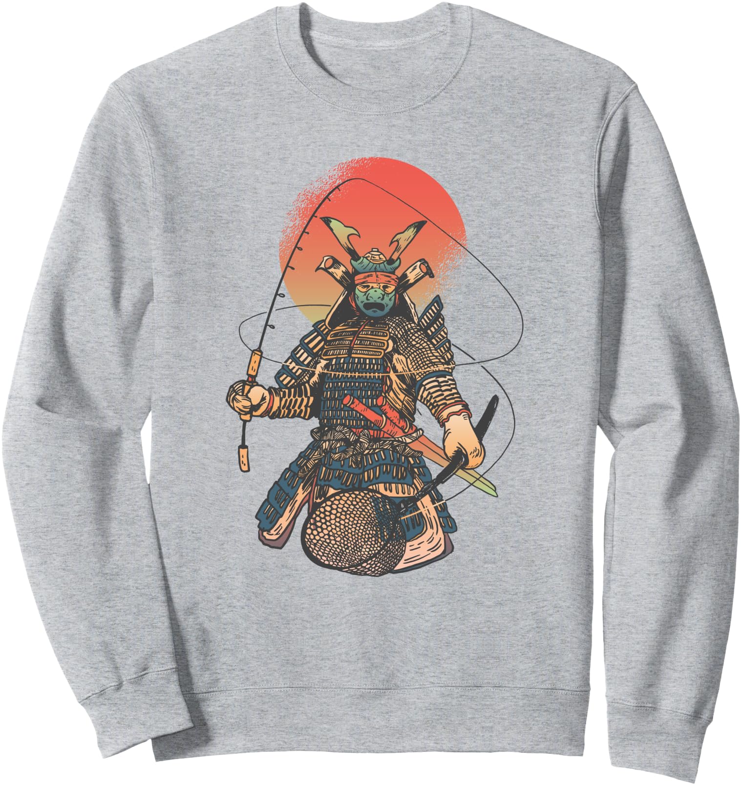 Samurai Fishing Japanese Exclusive T-Shirt - Fun Novelty Design Men Women - T-Shirt, Sweatshirt, Hoodie