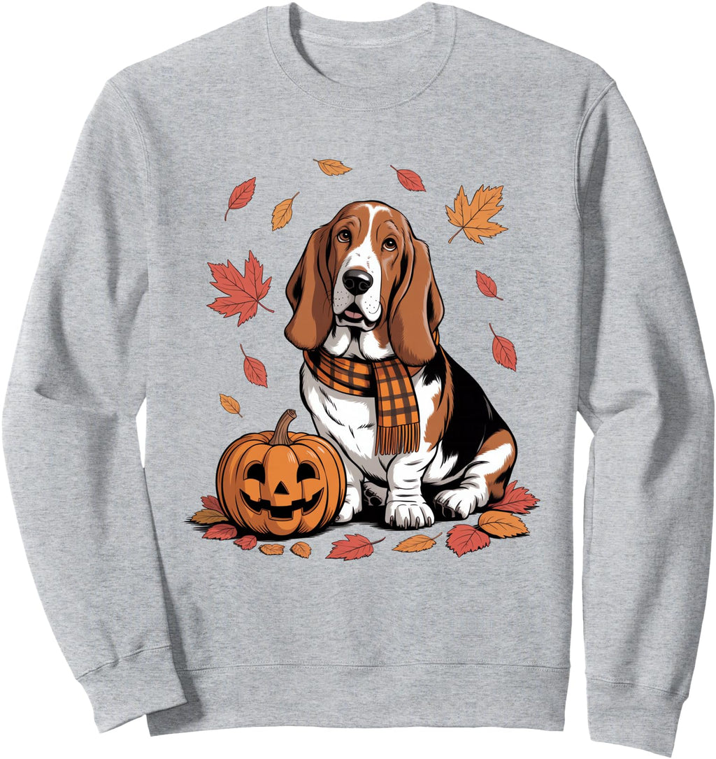 Handcrafted Basset Hound Dog Sweatshirt - Custom Art Print Men Women - T-Shirt, Sweatshirt, Hoodie