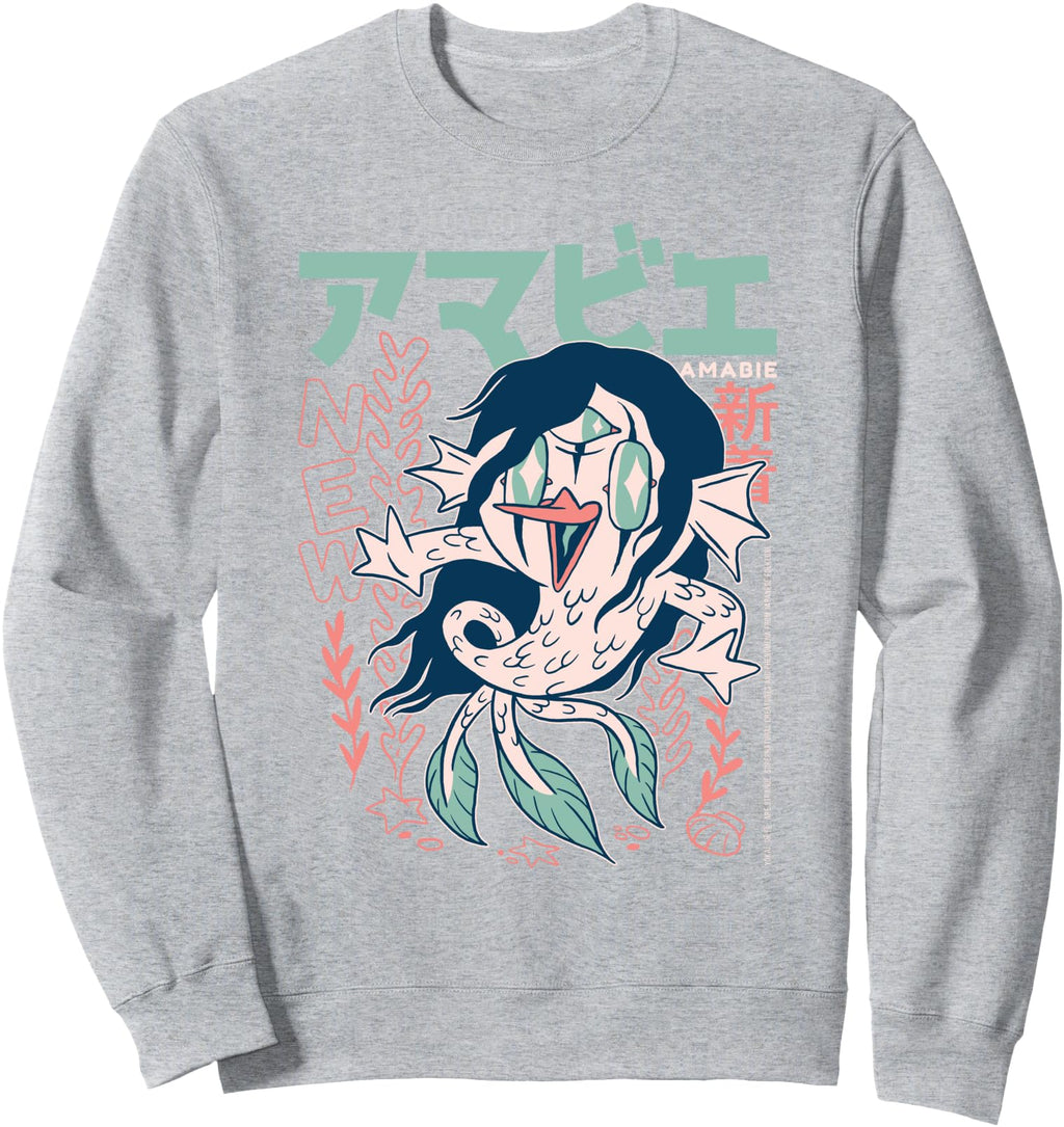 Authentic Amabie Japanese Yokai Hoodie - Casual Everyday Wear Men Women - T-Shirt, Sweatshirt, Hoodie