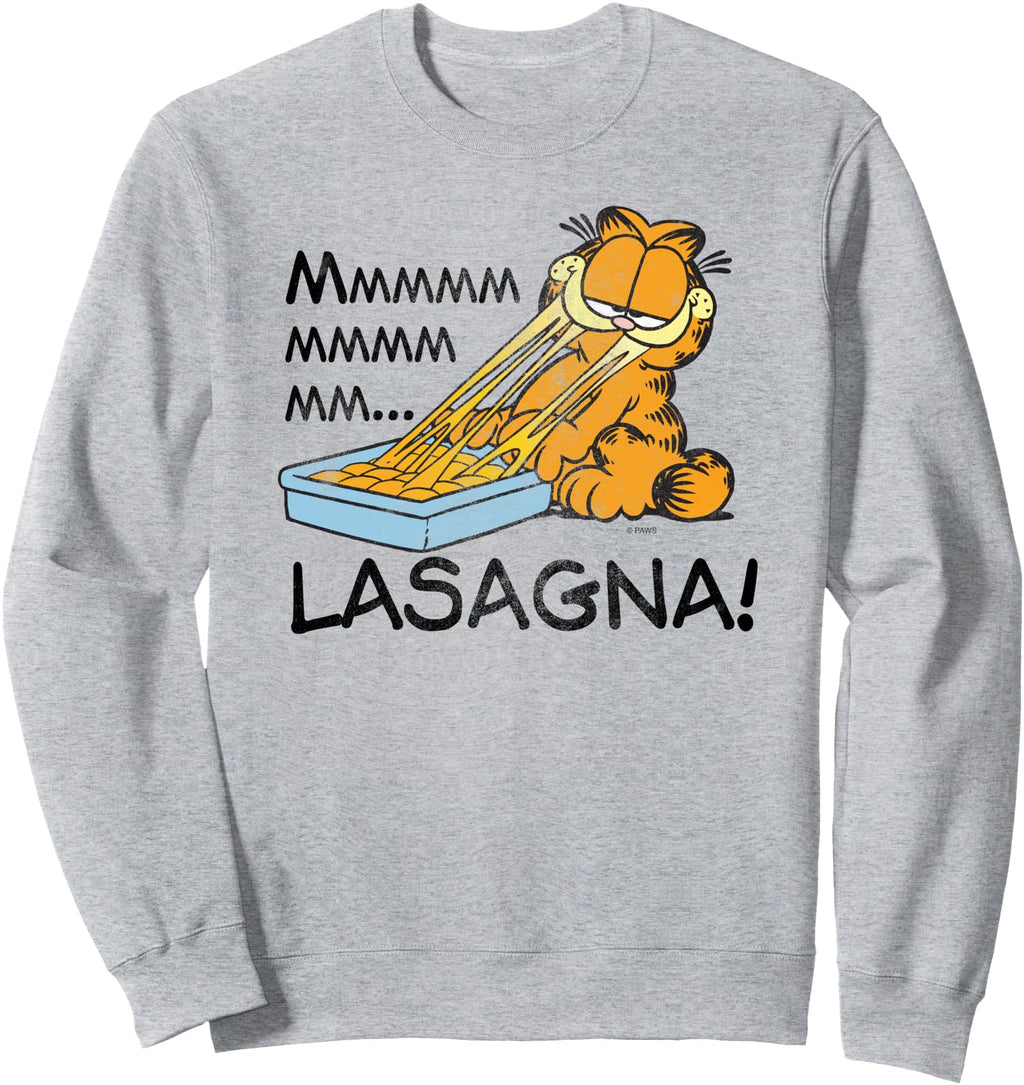 Authentic Garfield Mmm Lasagna T-Shirt - Fun Novelty Design for Adults - T-Shirt, Sweatshirt, Hoodie