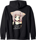 Authentic I Love Anime Back Anime Cat Ears Hoodie - Unique Graphic Unisex - T-Shirt, Sweatshirt, Hoodie