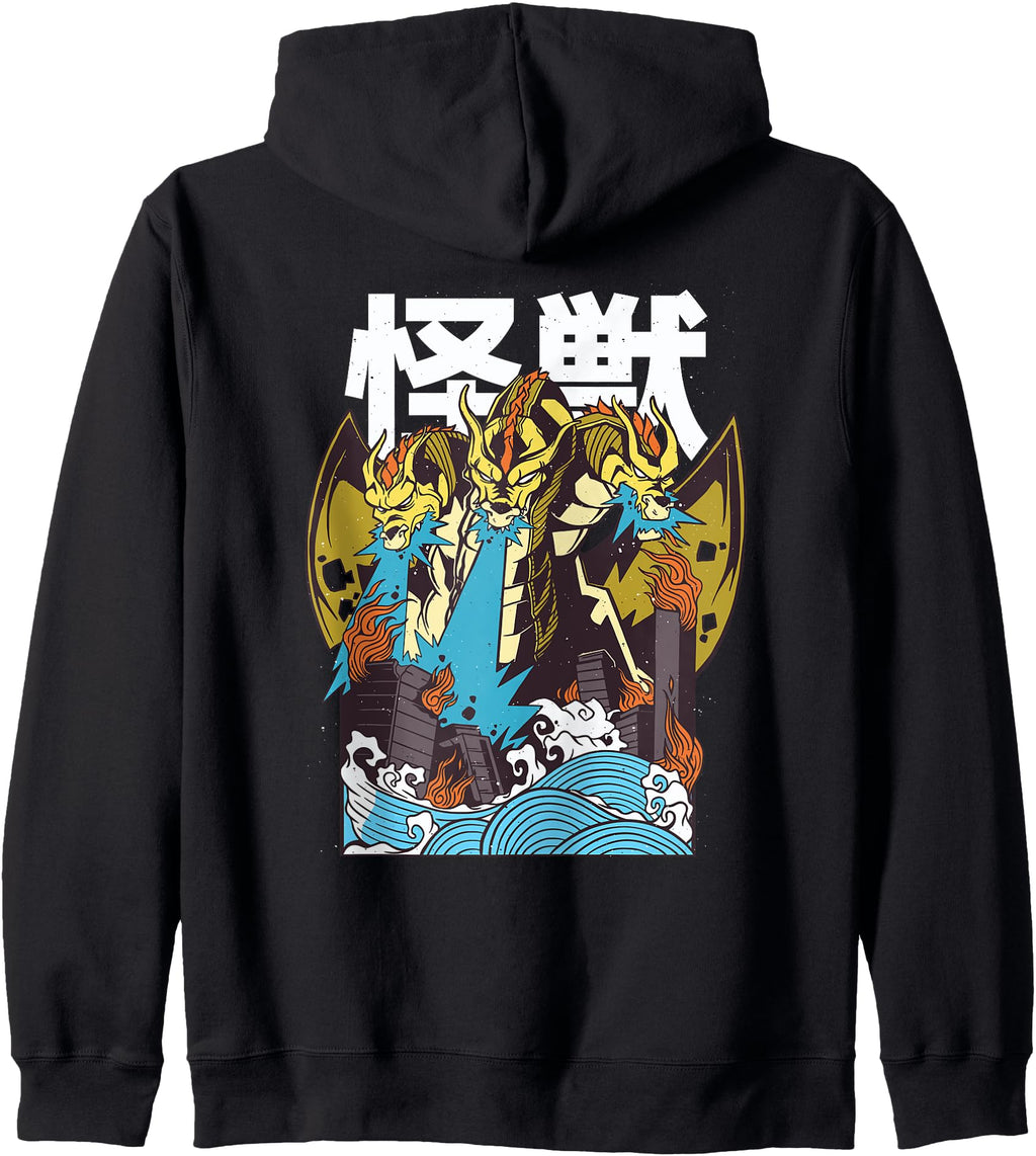 Exclusive Japanese Kaiju Dragon Sweatshirt - Streetwear Style for Adults - T-Shirt, Sweatshirt, Hoodie