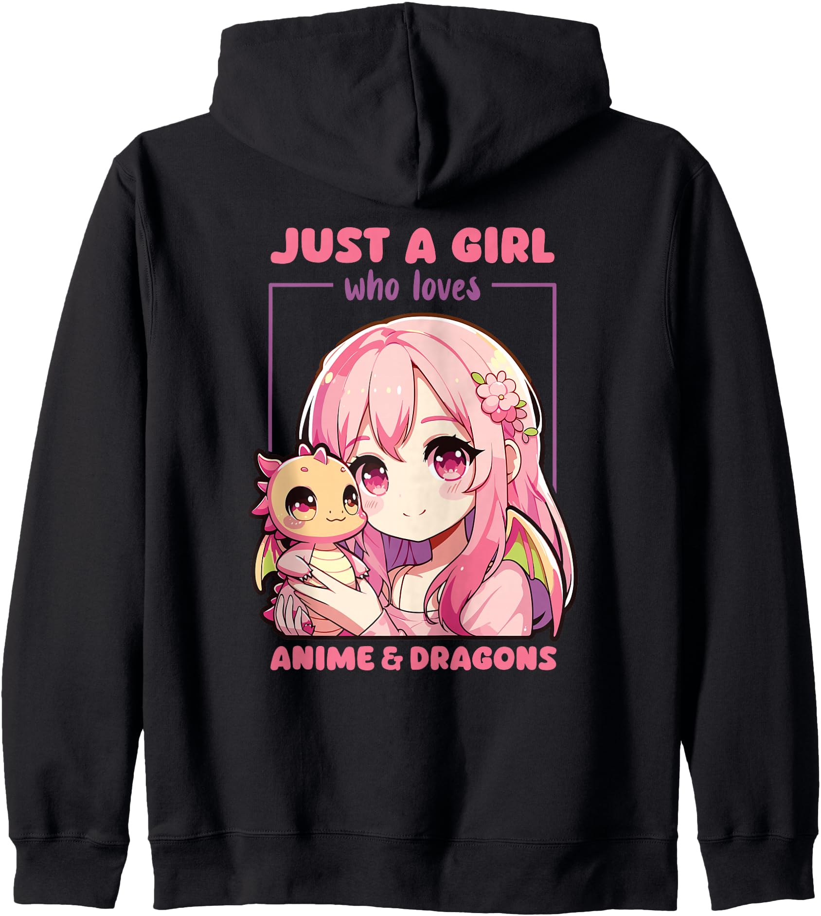 Authentic Anime Kawaii Dragon Anime Hoodie - Custom Art Print Men Women - T-Shirt, Sweatshirt, Hoodie