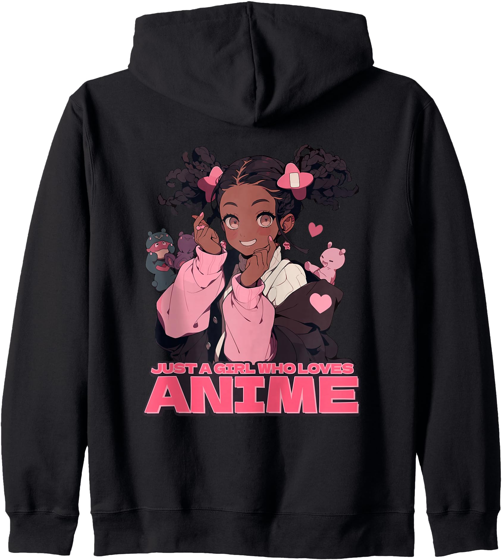 Black Just Who Loves Anime Rare T-Shirt - Novelty Apparel Men Women - T-Shirt, Sweatshirt, Hoodie