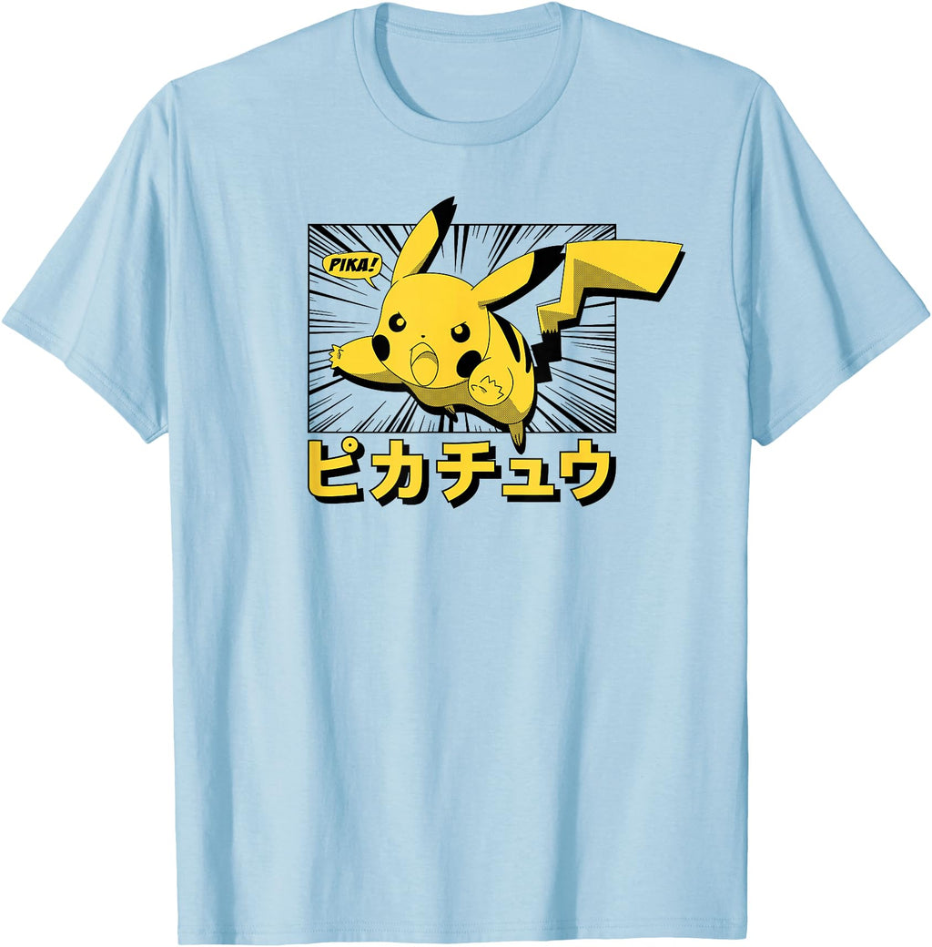 Pok Mon Pikachu Anime Kanji Sweatshirt - Fun Novelty Design Unisex - T-Shirt, Sweatshirt, Hoodie